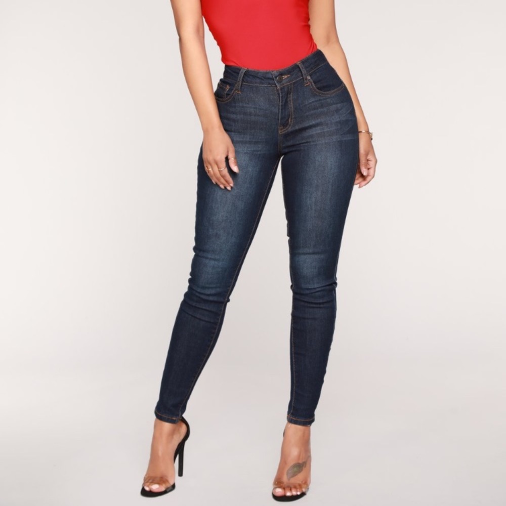 Fashion Nova Walk The Line Skinny Jeans